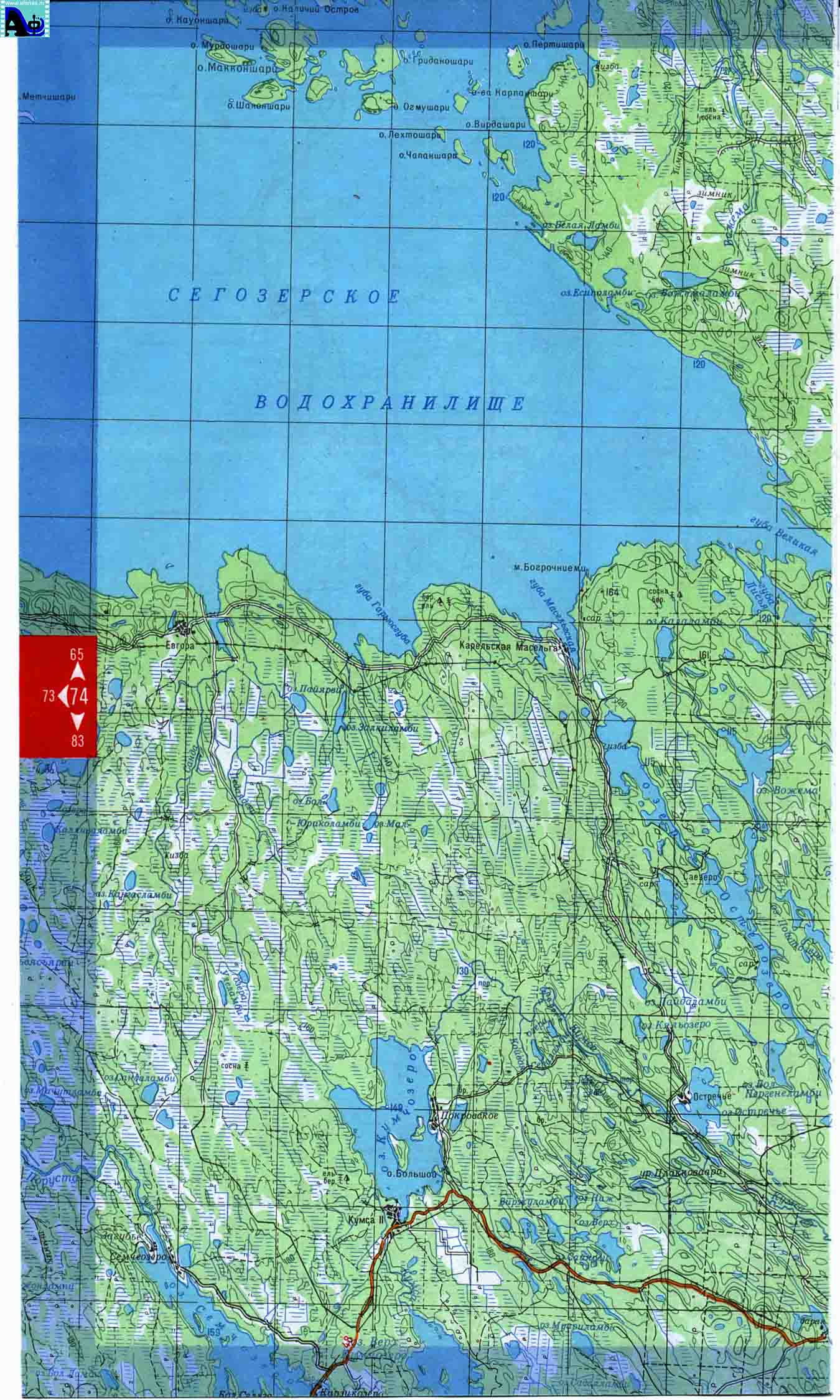 Финская карта карелии